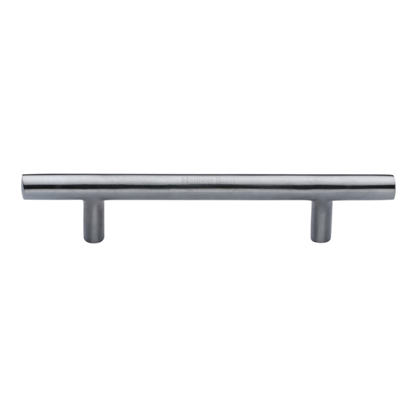 C0361 101-SC • 101 x 165 x 32mm • Satin Chrome • Heritage Brass Pedestal 11mm Ø Cabinet Pull Handle